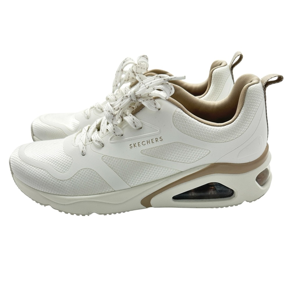 Skechers Los Angeles Women's US 10 White‎ Mesh Air Athletic Walking Sneakers - Picture 3 of 7